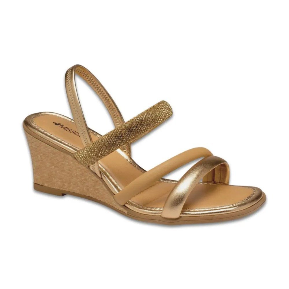 Sandalia Mississipi Mb891 Dourado 2