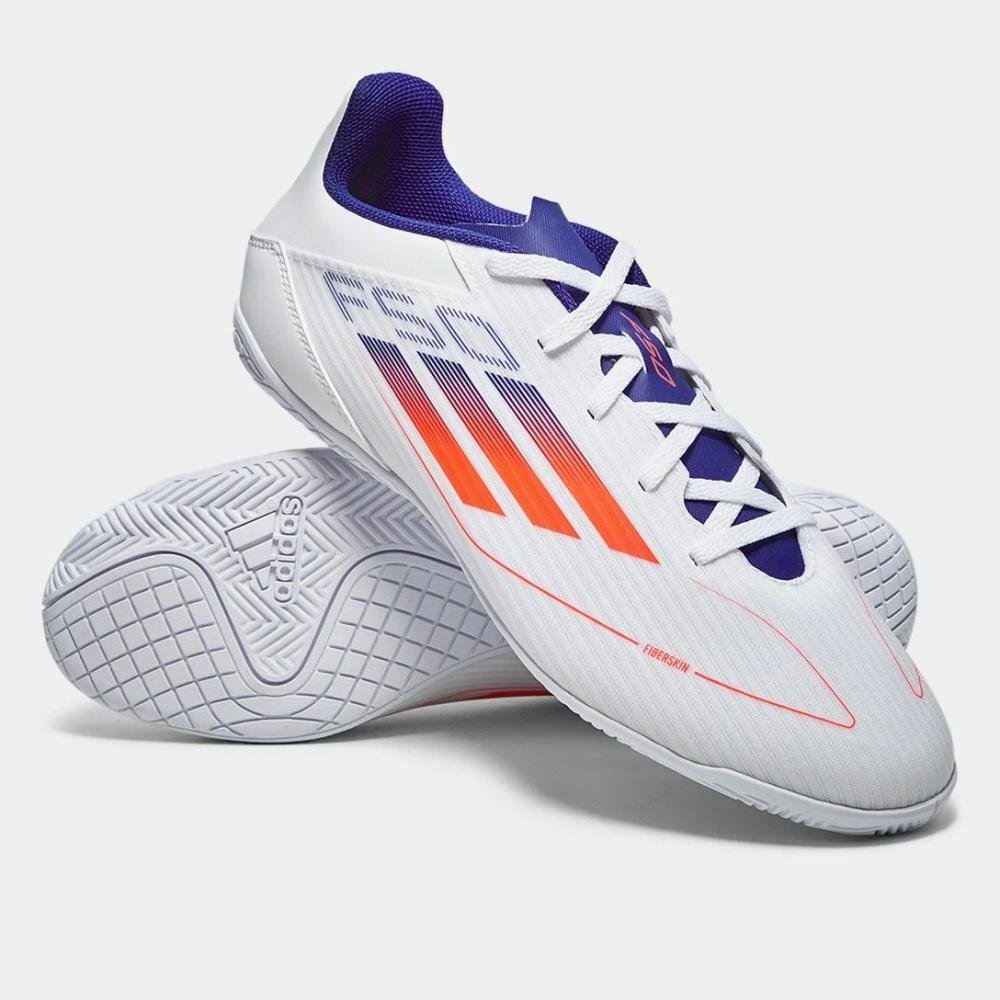 Chuteira Futsal Adidas F50 Club In Branco 2