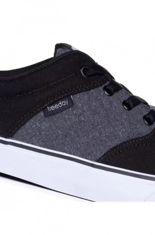 Tenis Freeday Flip Eco Lona Preto 2