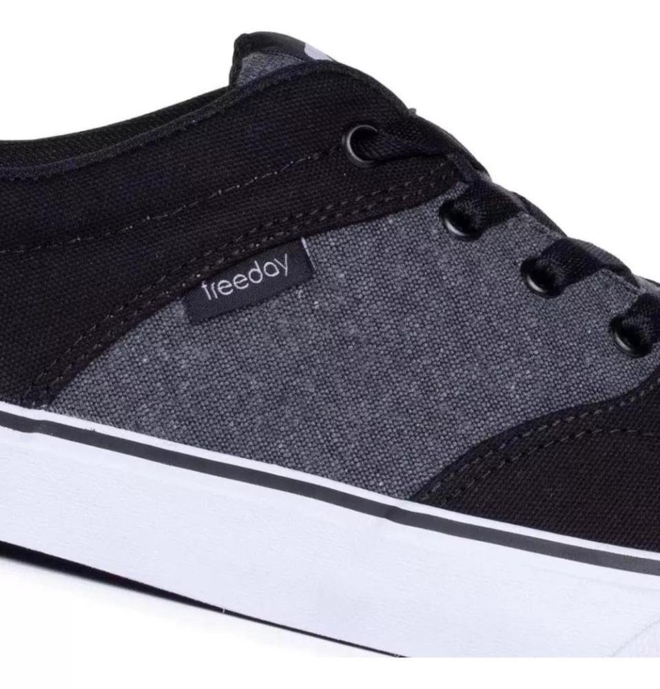 Tenis Freeday Flip Eco Lona Preto 4