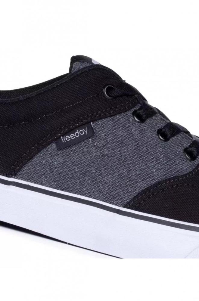 Tenis Freeday Flip Eco Lona Preto 2