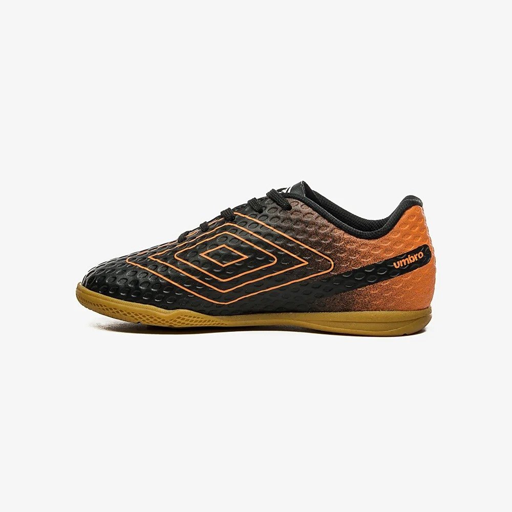 Chuteira Futsal Umbro Warskin Jr Juvenil Preto 3