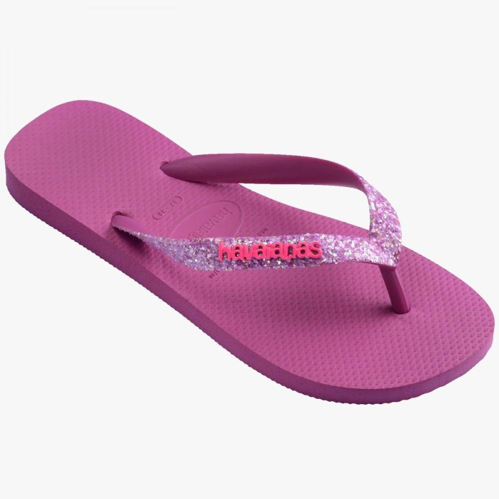 Chinelos Havaianas T Glitter Neon Fc Rosa 3