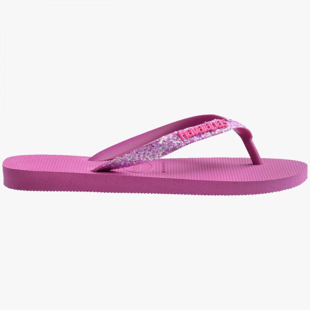 Chinelos Havaianas T Glitter Neon Fc Rosa 4