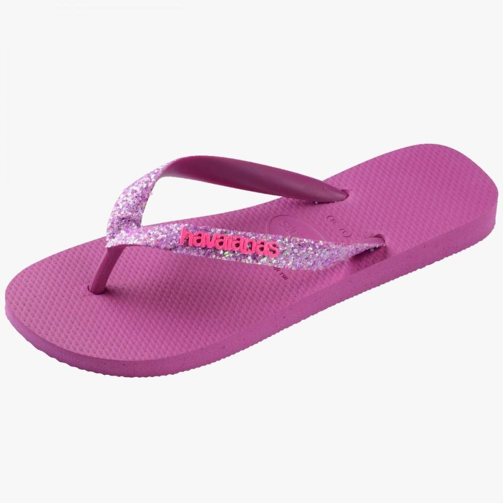 Chinelos Havaianas T Glitter Neon Fc Rosa 5