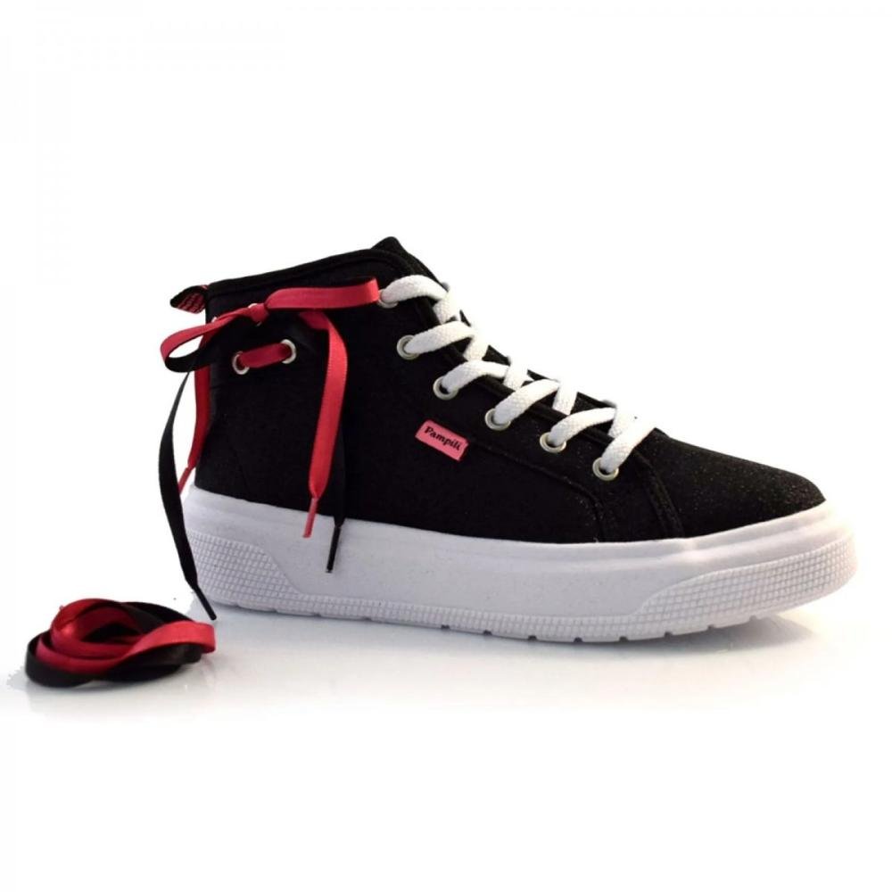 Tenis Pampili Xp24 736 Preto/Rosa 3