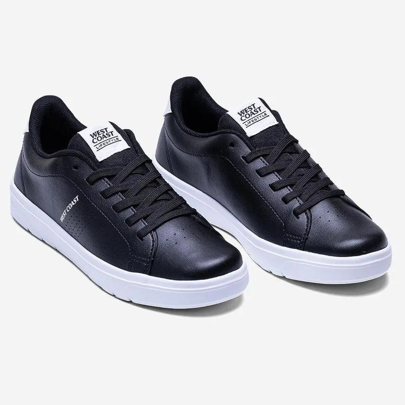 Tenis West Coast Portland Preto/Branco 2