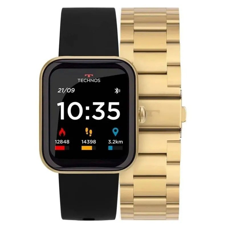 Relogio Technos Smartwatch Tmaxpad/8d Dourado 2