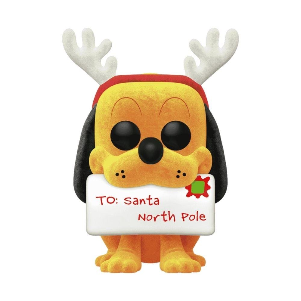 Boneco Funko POP! Disney - Pluto Natalino (Flocked) ÚNICO 3