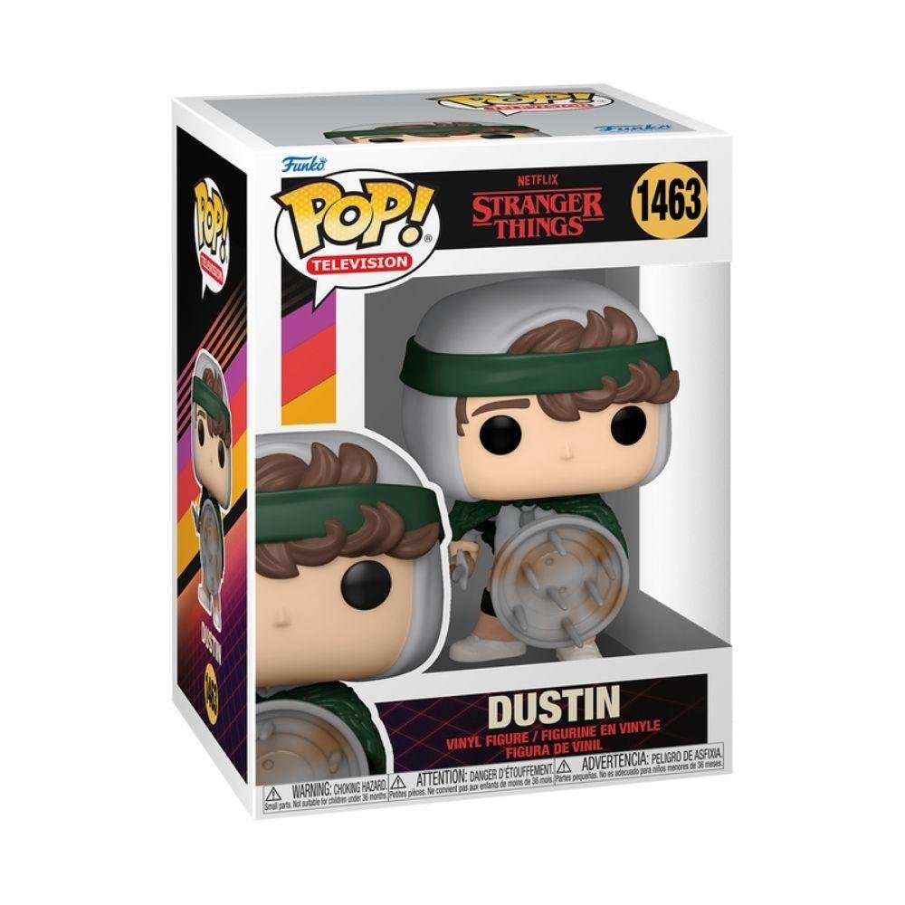 Boneco Funko POP! Stranger Things - Hunter Dustin com Escudo¿¿ ÚNICO 2