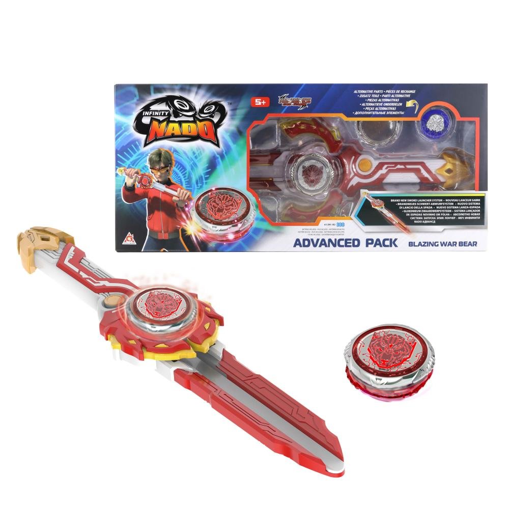 Pião de combate Infinity Nado Advanced Pack Série VI - Blazing War Bear ÚNICO 1