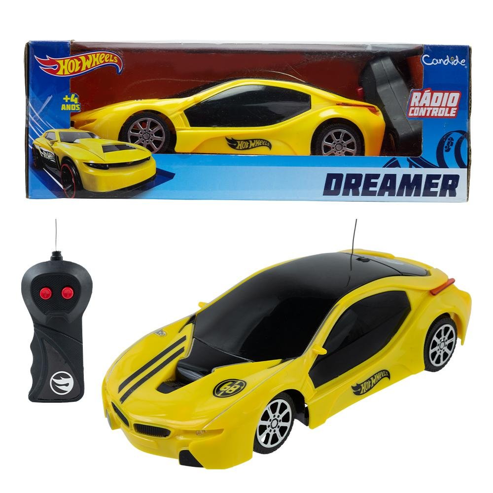 Veículo Controle Remoto Hot Wheels Dreamer - Amarelo ÚNICO