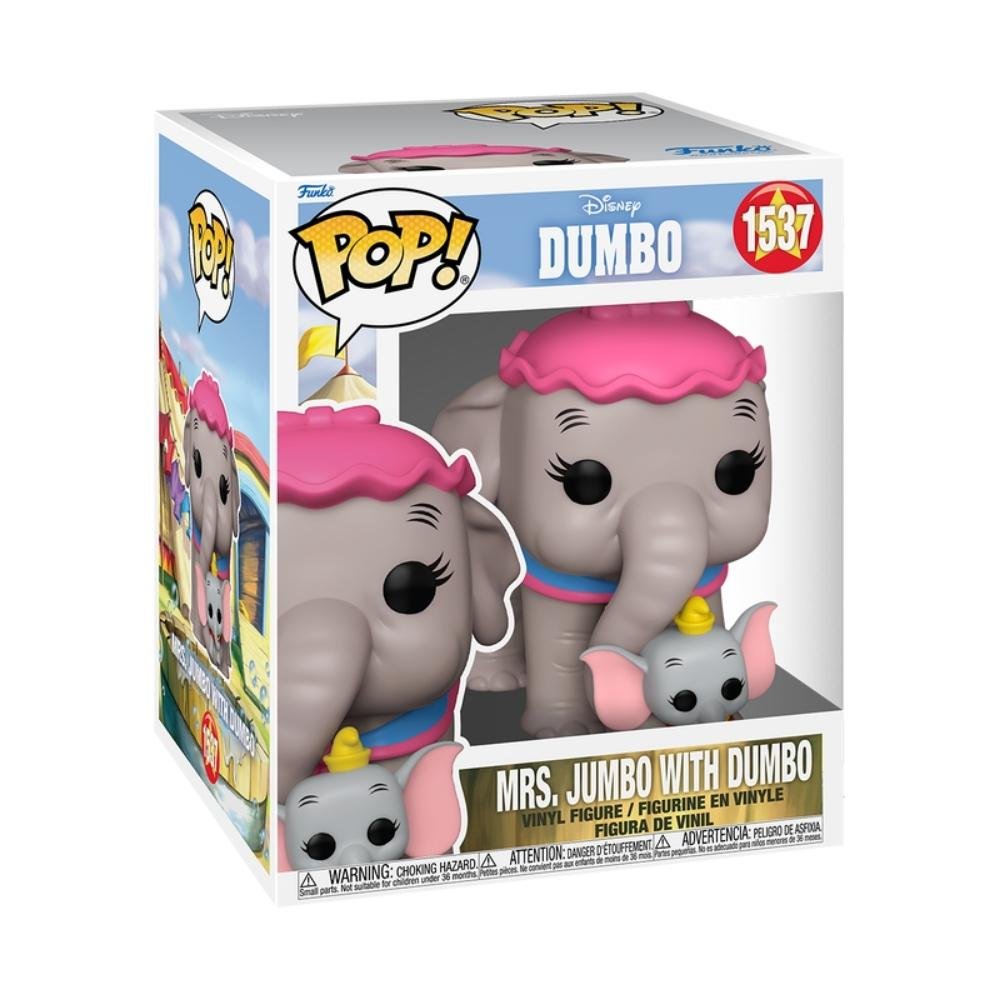 Boneco Funko Pop! Super Disney Dumbo - Sra. Jumbo e Dumbo ÚNICO 2
