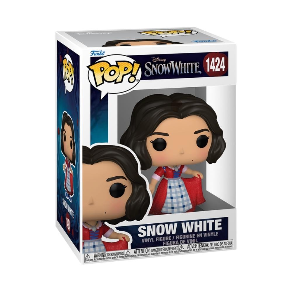 Boneco Funko Pop Disney Branca de Neve Branca Vestido Xadrez ÚNICO 2