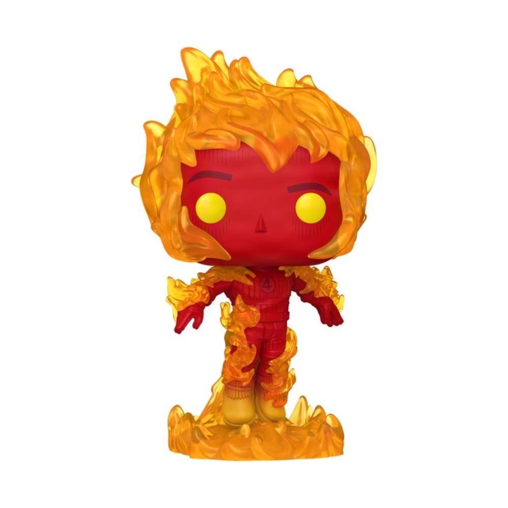 Boneco Funko Pop! Marvel Quarteto Fantástico - Tocha Humana ÚNICO 3