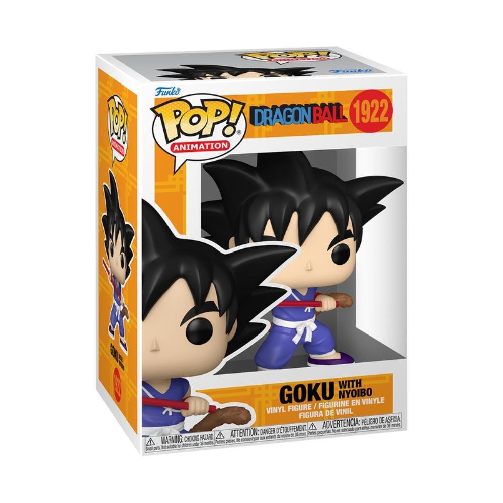 Boneco Funko Pop! Dragon Ball - Goku com Nyoibou ÚNICO 2