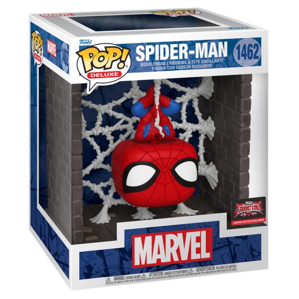 Boneco Funko Pop! Deluxe Marvel - Homem-Aranha na Teia ÚNICO 2