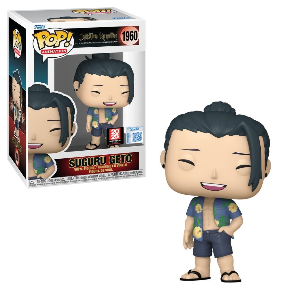 Boneco Funko Pop Expo2025 JujutsuKaisen Suguro Geto na Praia