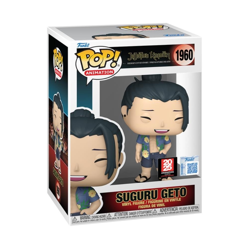 Boneco Funko Pop Expo2025 JujutsuKaisen Suguro Geto na Praia ÚNICO 2