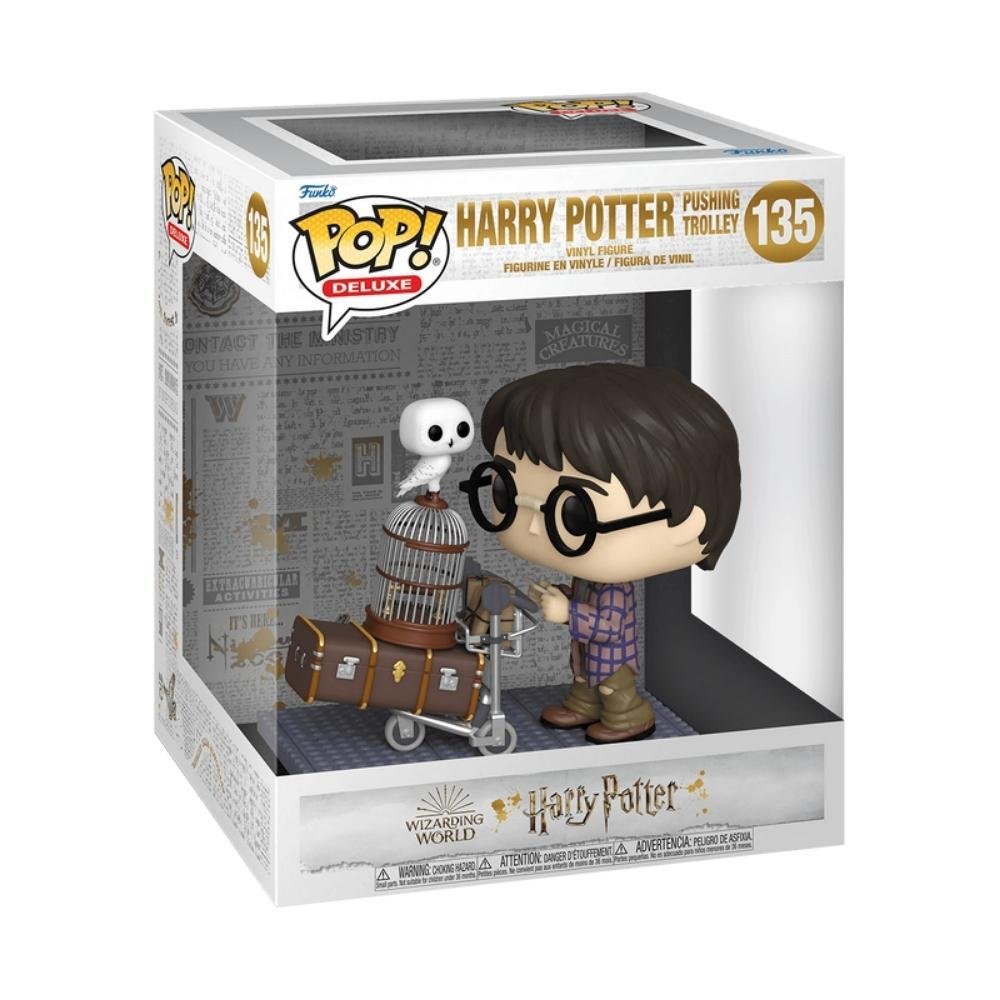 Boneco Funko POP! Deluxe Harry Potter Empurrando Carrinho ÚNICO 2