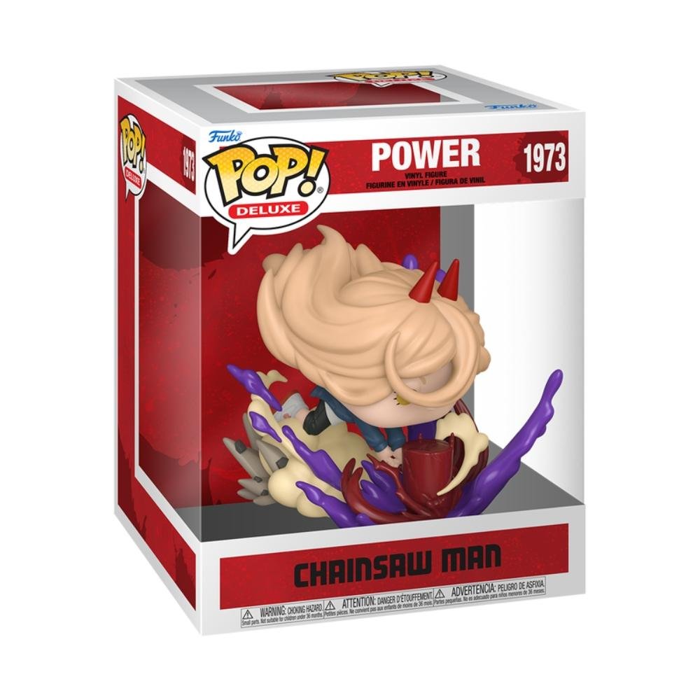 Boneco Funko Pop! Deluxe Chainsaw Man Power Maleta de Sangue ÚNICO 2