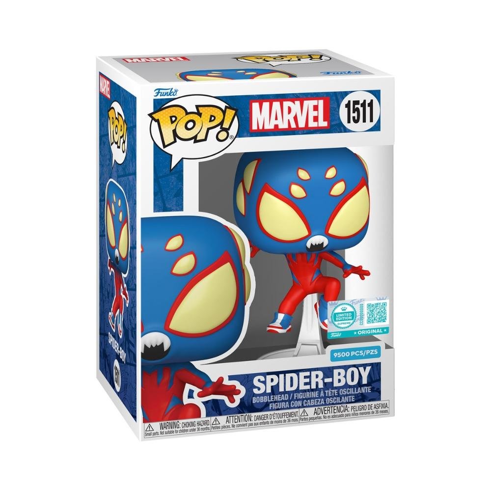 Boneco Funko Pop! Marvel Comics Spider-Boy com Presas ÚNICO 2
