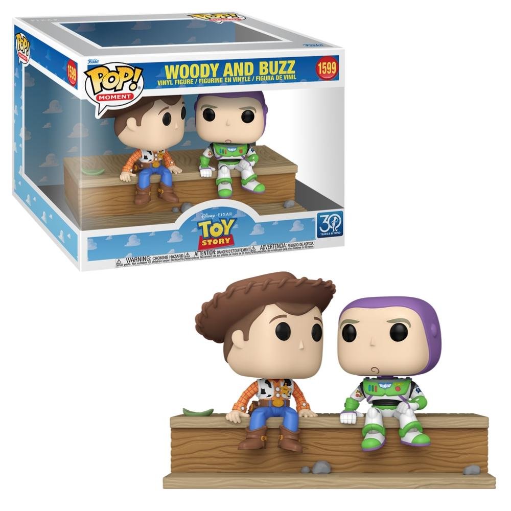 Boneco Funko Pop! Disney Toy Story 30 anos Woody & Buzz