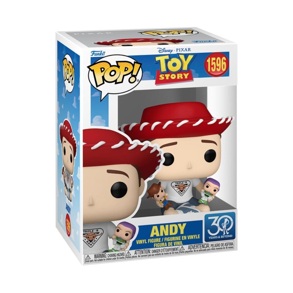 Boneco Funko Pop! Disney Toy Story 30 anos - Andy ÚNICO 2