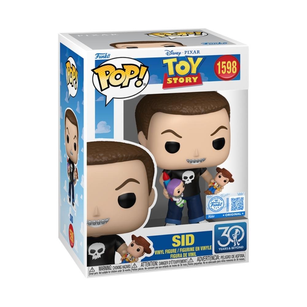 Boneco Funko Pop! Disney Toy Story 30 anos - Sid ÚNICO 2