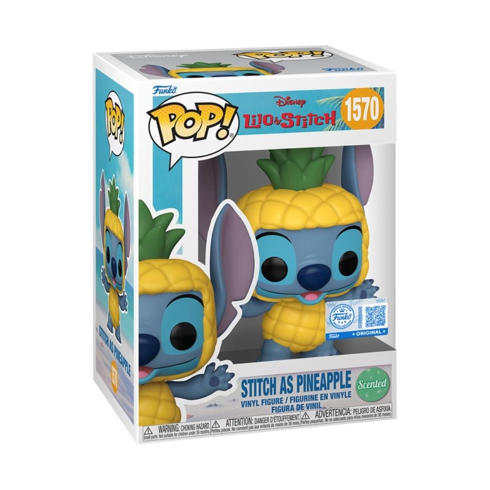 Boneco Funko Pop! Disney Lilo & Stitch - Stitch de Abacaxi ÚNICO 2