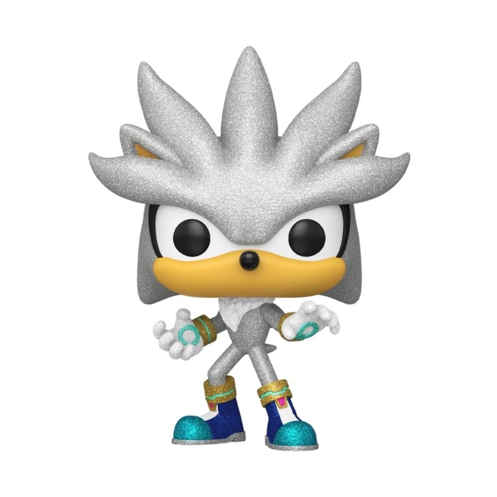 Boneco Funko Pop! Sonic The Hedgehog - Silver ÚNICO 3