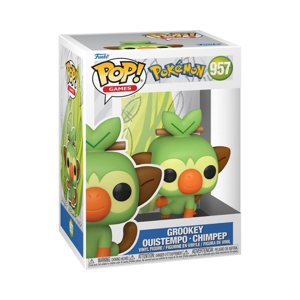 Boneco Funko Pop! Pokémon - Grookey ÚNICO 2