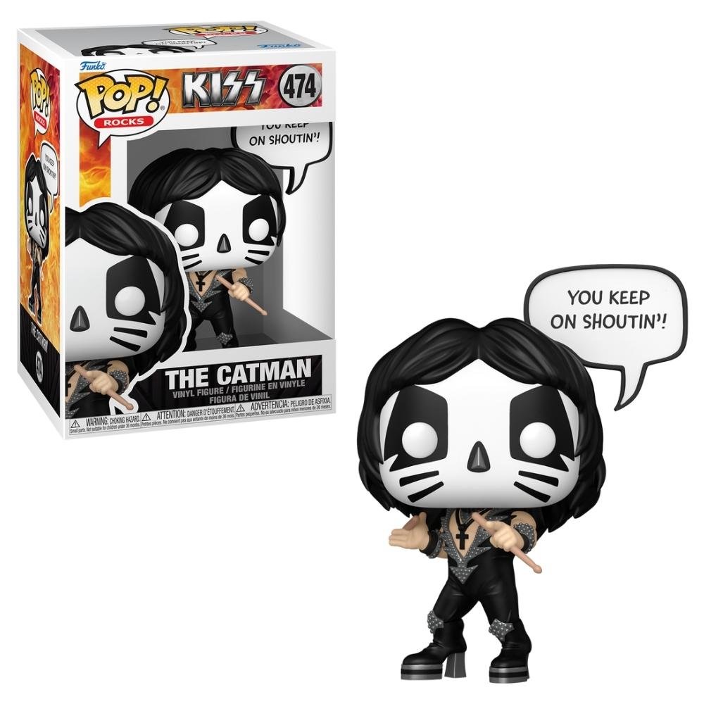 Boneco Funko Pop! Rocks Kiss - Peter Criss (The Catman)