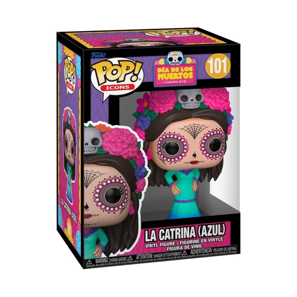 Boneco Funko Pop! Dia dos Mortos - La Catrina (Azul) ÚNICO 2