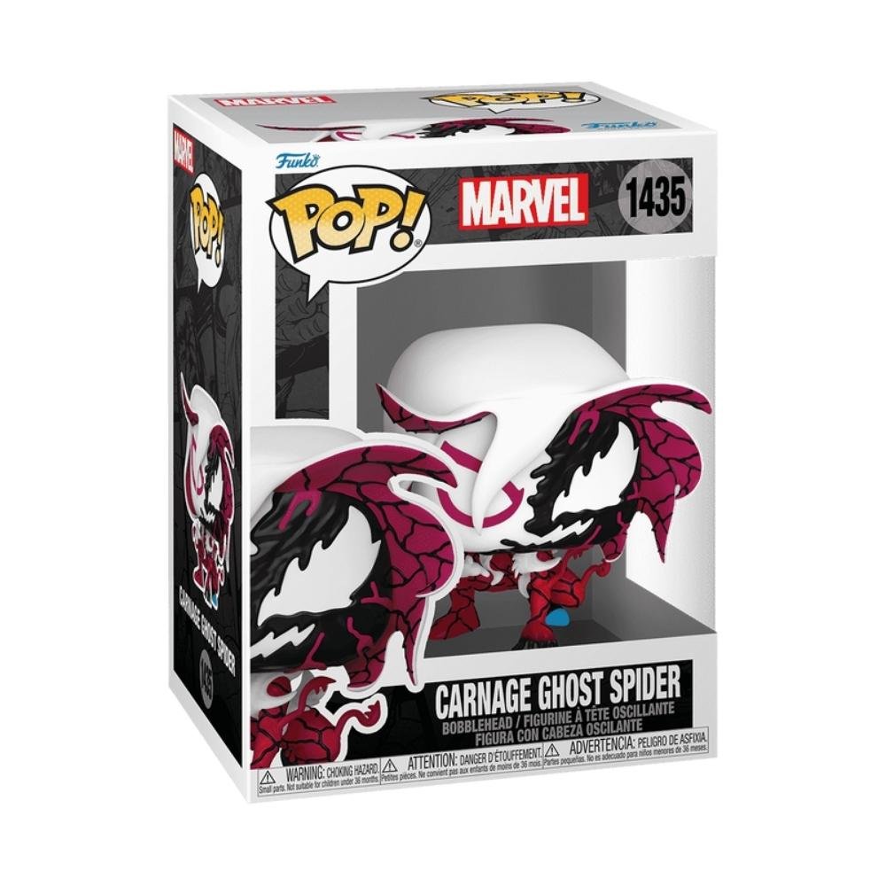 Boneco Funko Pop! Marvel Carnageized - Ghost Spider ÚNICO 2