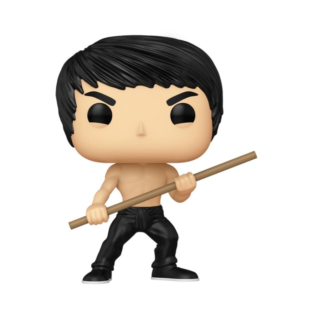 Boneco Funko Pop! Icons - Bruce Lee com Bastão Bo ÚNICO 3
