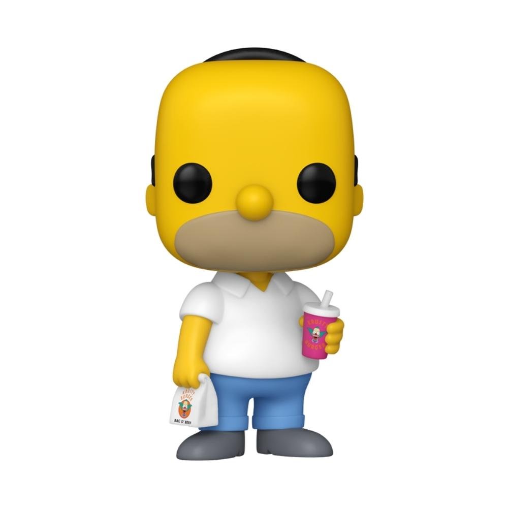 Boneco Funko Pop! Os Simpsons - Homer com Krusty Burger ÚNICO 3