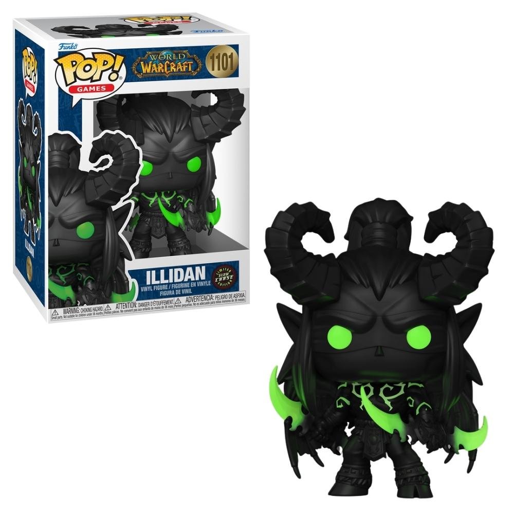 Boneco Funko Pop! World of Warcraft - Illidan com Chase ÚNICO 4