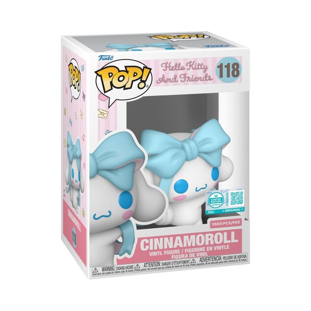 Boneco Funko Pop! Sanrio - Cinnamoroll com Laço Azul ÚNICO 2