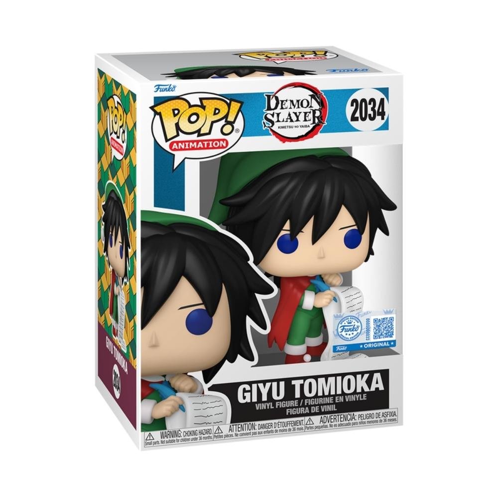 Boneco Funko Pop! Demon Slayer Giyu Tomioka (Roupa Natalina) ÚNICO 2
