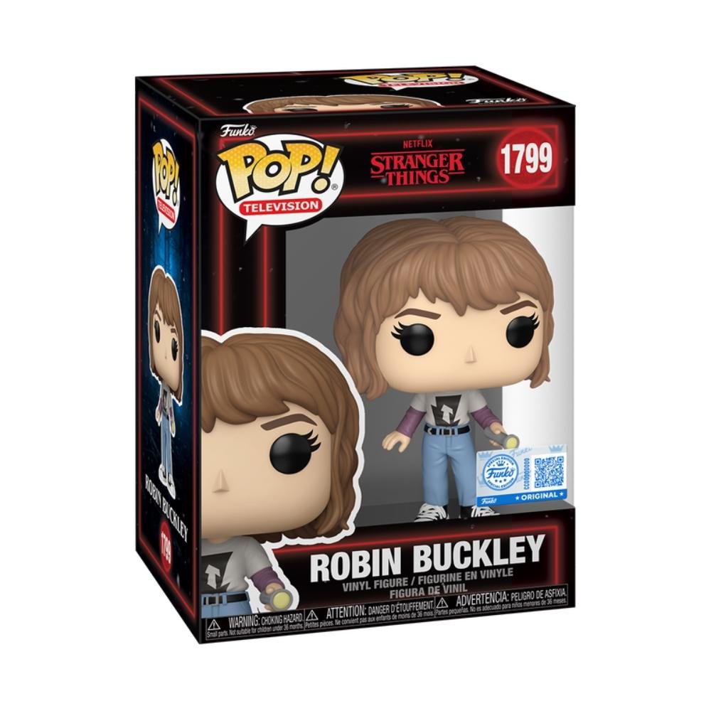 Boneco Funko Pop! Excl. Stranger Things T5 Robin c Lanterna ÚNICO 2