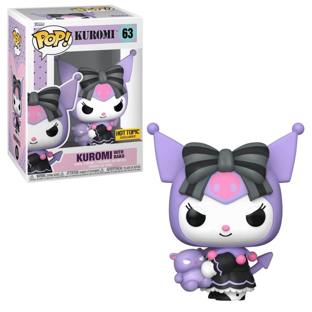 Boneco Funko Pop! Sanrio Hello Kitty - Kuromi com Baku