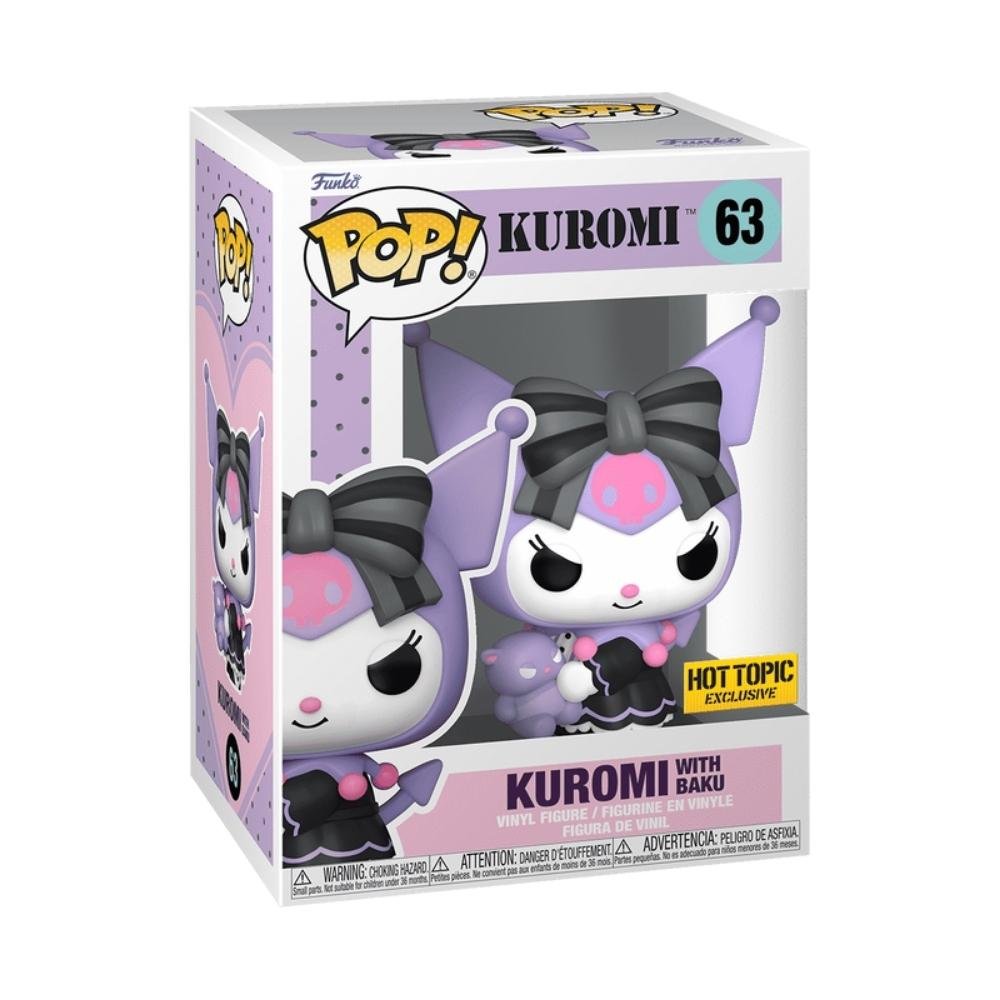 Boneco Funko Pop! Sanrio Hello Kitty - Kuromi com Baku ÚNICO 2
