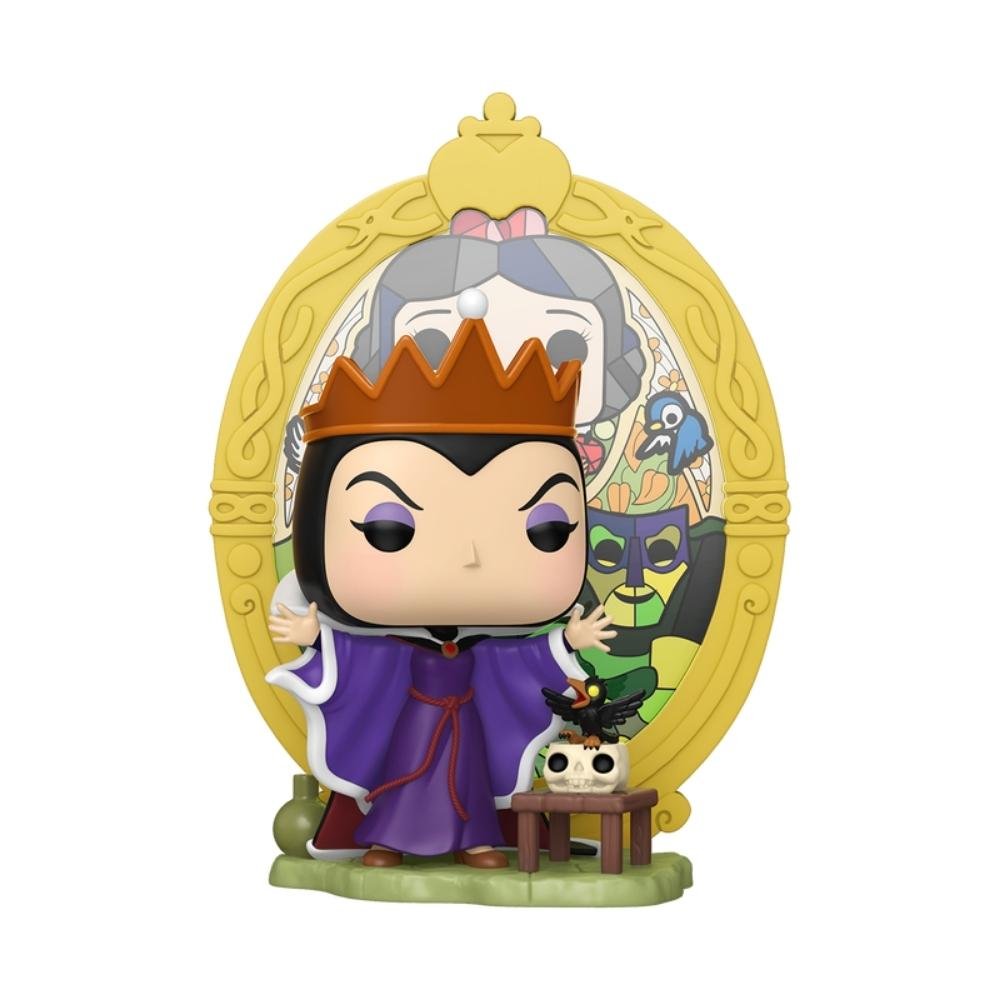 Boneco Funko Pop! Deluxe Disney Vilões Rainha Má com Vitral ÚNICO 3