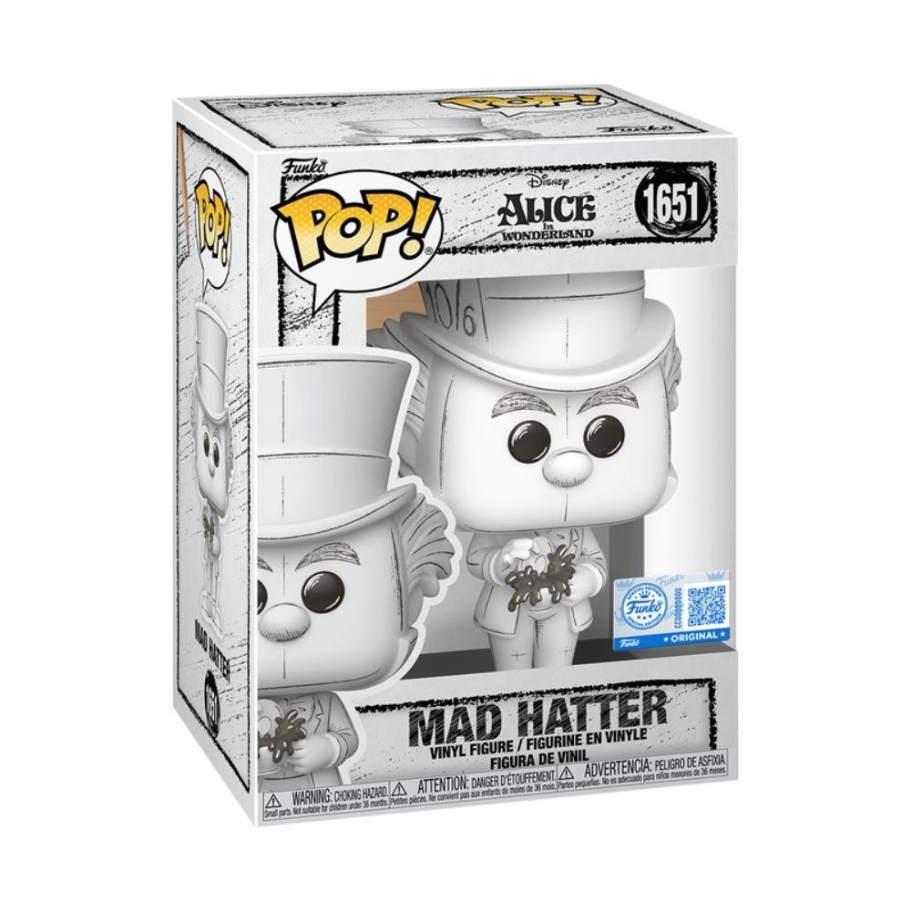 Boneco Funko Pop! Exclusivo Disney Esboços Chapeleiro Maluco ÚNICO 2