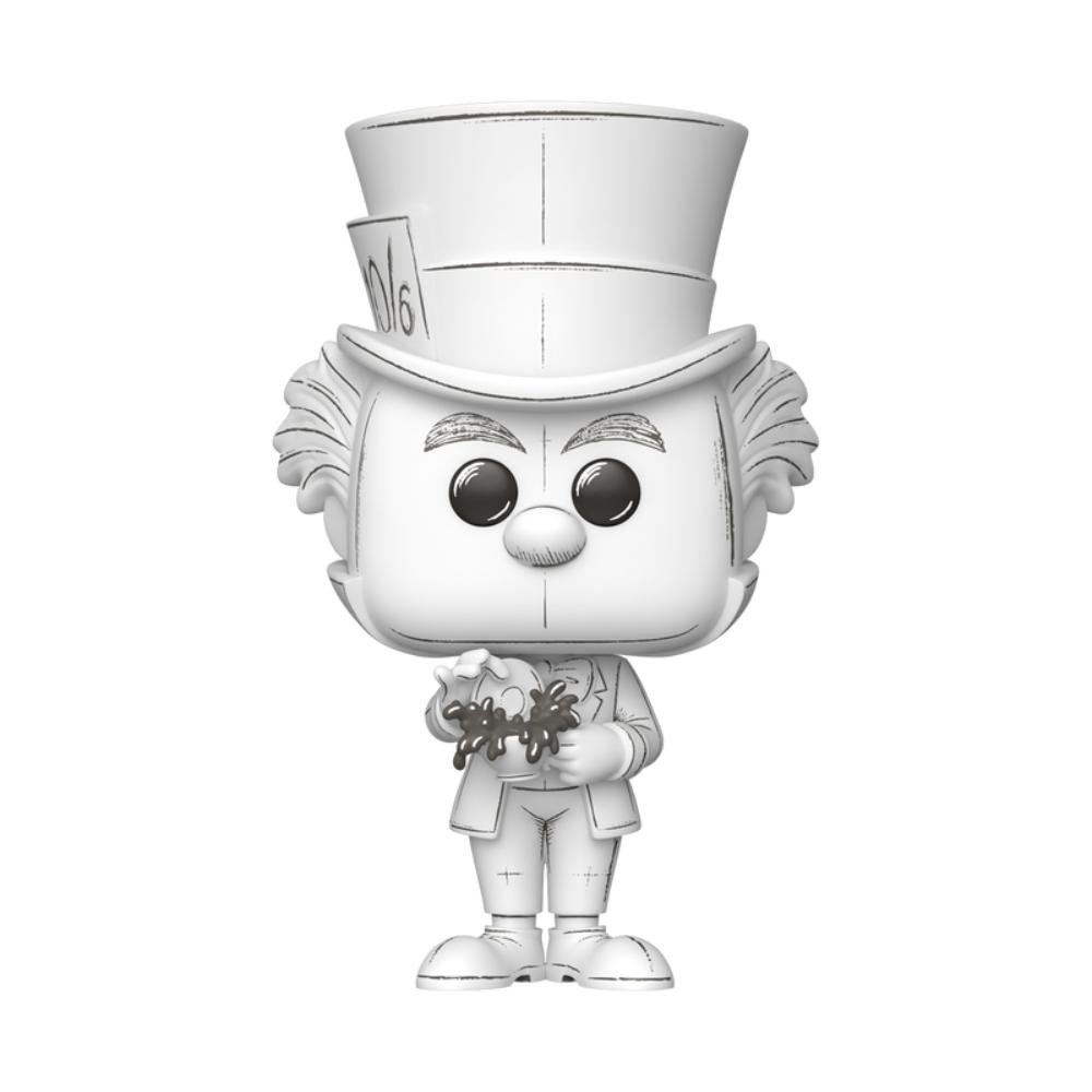 Boneco Funko Pop! Exclusivo Disney Esboços Chapeleiro Maluco ÚNICO 3