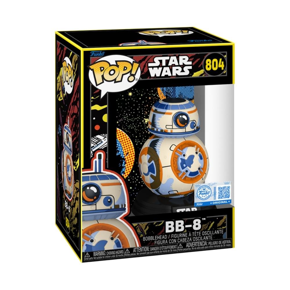 Boneco Funko Pop! Exclusivo Star Wars - BB-8 (Retro) ÚNICO 2