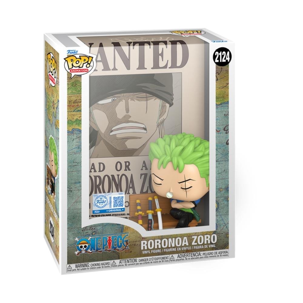 Boneco Funko Pop! Poster Exclusivo One Piece - Zoro ÚNICO 2