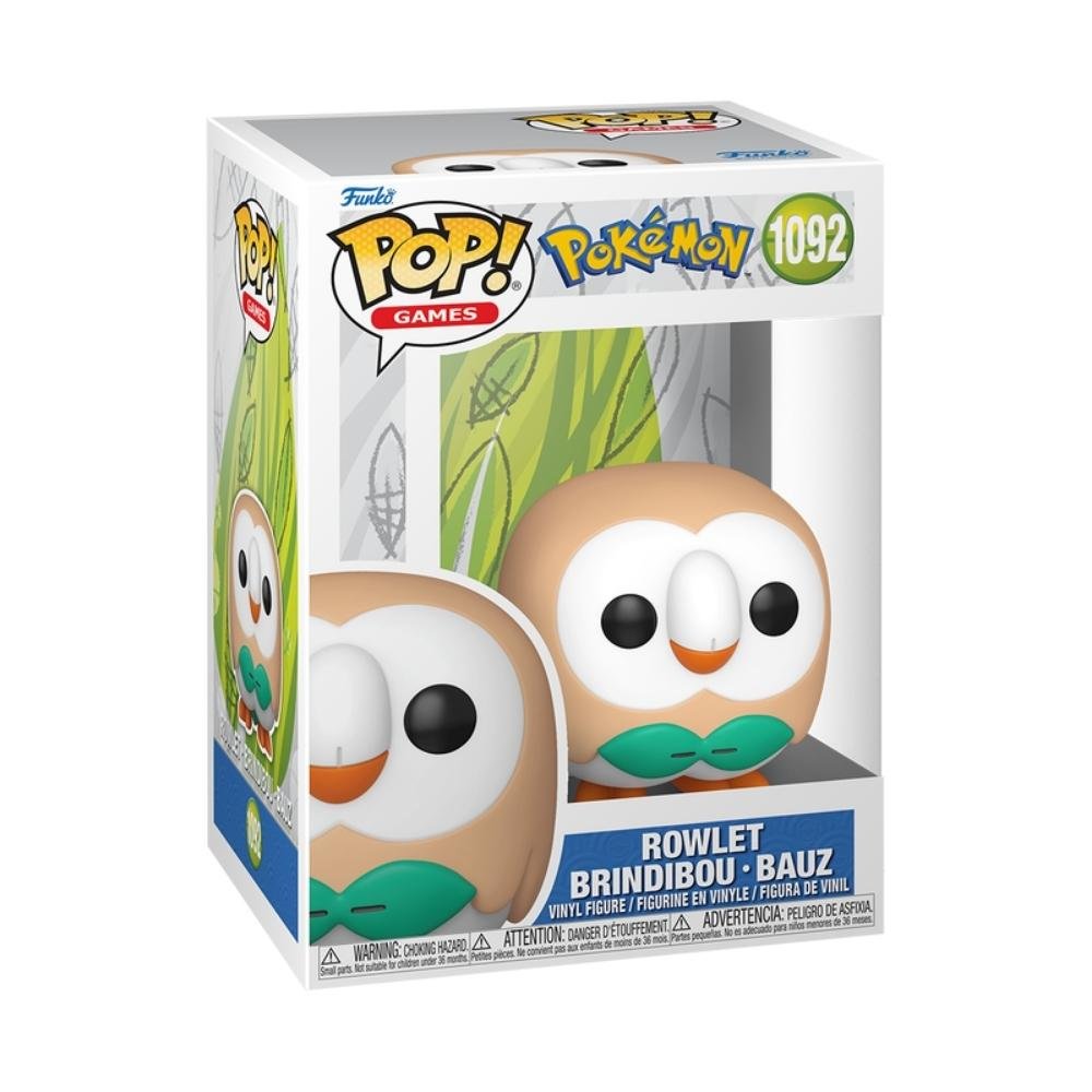 Boneco Funko Pop! Pokémon - Rowlet ÚNICO 2