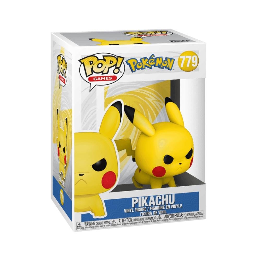 Boneco Funko Pop! Pokémon - Pikachu em Ataque ÚNICO 2